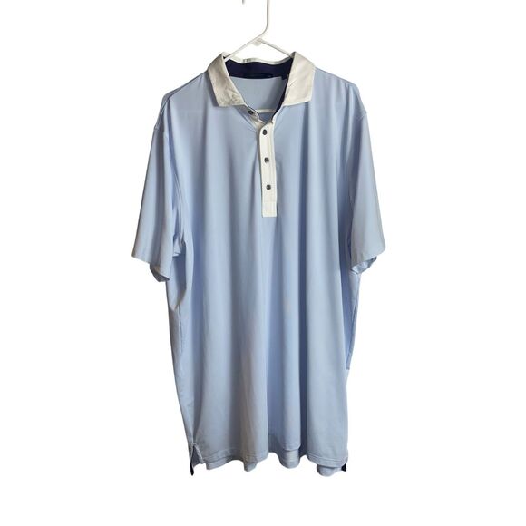 Greyson Blue Mahopac Ash Polo Wolf Logo Collared Golf Rugby Shirt Men’s Sz XXL - Picture 1 of 5